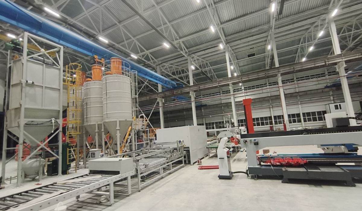 Компания «Технология камня» запускает полностью роботизированную линию по производству гибкой керамики